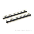 2.54mm 피치 핀 헤더 커넥터 단일 행 직각 SQ0.64mm H : 2.5mm 1*30p